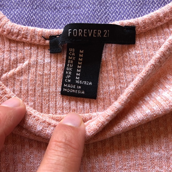 Forever 21 BODYCON PINK RIBBED MIDI DRESS - Picture 3 of 3